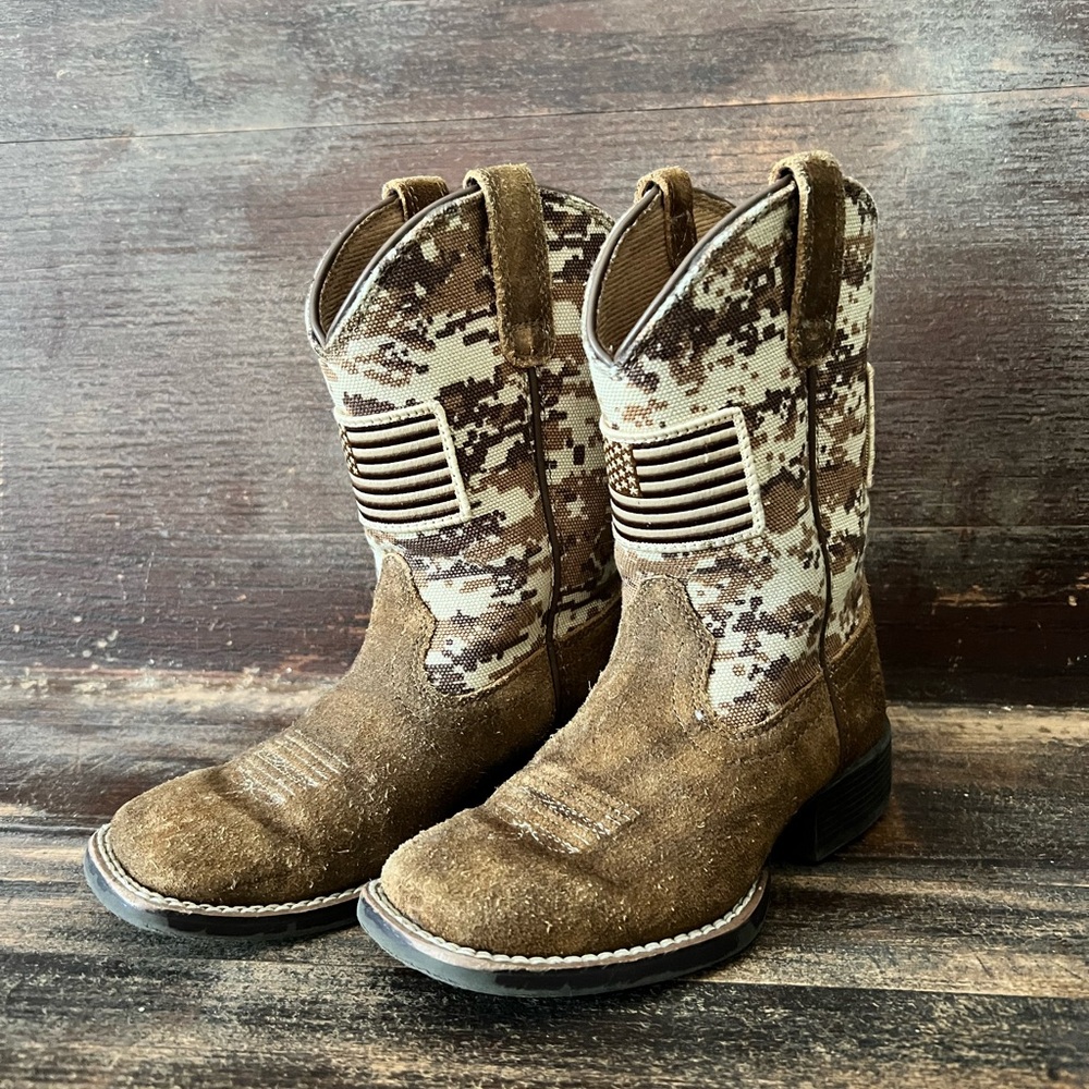 Ariat kids patriot western cowboy boot.